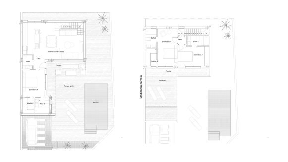 Villa floor plan, 3 bedrooms in SUNPRIVILEGE 2 No. 3 (2D)